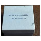 Reed & Barton Banff Springs Hotel Pill Box & Earrings (Lot of 2)
