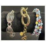 Aqua Blue Bead Necklace & Beaded Bracelets - Fashion Jewelry Set