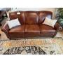 Smith Brothers of Berne Leather Sofa - 84 in W x 34 in H x 33 in D