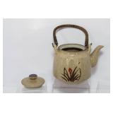 Otagiri Hand-Crafted Stoneware Teapot & 6 Handle-less Cups