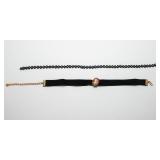 Vintage Choker Necklaces with Cameo Brooch – Set of 2