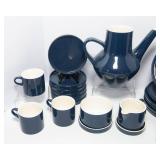 Vintage Melitta Tea Set – Navy, Made in Germany – Set of 6