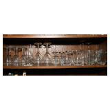 Whole Shelf of Glassware