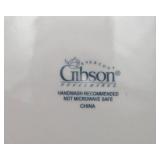 Gibson Poinsettia Holiday China Set – 24 Pieces