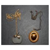 Two Large Pendant Necklaces