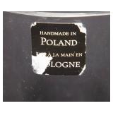 Large Handmade in Poland Glass Vase - 18" T