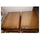 French Provincial Bassett Furniture End Tables – Set of Two