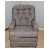 Gray Swivel Rocking Chair