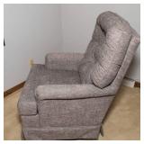Gray Swivel Rocking Chair