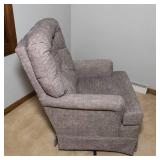 Gray Swivel Rocking Chair