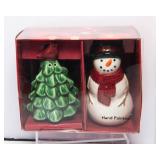 Set of Four Christmas Salt and Pepper Shakers