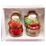 Set of Four Christmas Salt and Pepper Shakers