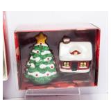 Set of Four Christmas Salt and Pepper Shakers