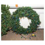 Three Large Christmas Wreaths