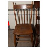 Set of Four Vintage Wooden Chairs