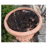 Set of Two Outdoor Resin Flower Pots