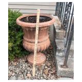 Set of Two Outdoor Resin Flower Pots