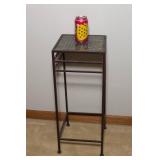 Metal Plant Stand with Tiled Top
