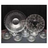 Variety of Etched Glass Pieces