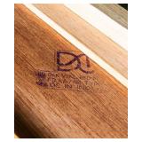 Vintage Oak Steamer Trunk with Key