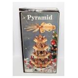 Vintage Wooden Christmas Pyramid Carousel - 22"