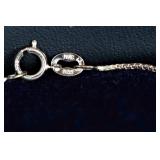 Set of Three Rhinestone Necklaces - One 925 Sterling Silver