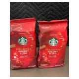 Box S - Starbucks Holiday Blend Ground Coffee 17 oz - Limited Edition (2 Bags)