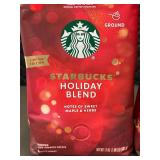 Box S - Starbucks Holiday Blend Ground Coffee 17 oz - Limited Edition (2 Bags)