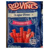 Box U - Red Vines Sugar Free Twists Strawberry 5 oz Bags - 6 Pack