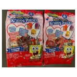 Box W - SpongeBob SquarePants Krabby Patties Heart-Shaped Gummy Candy - 2-Pack, 7 oz Each