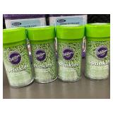 Box W - Wilton & Dazzjoy Sprinkles Assortment for Cake (Lot of 7)
