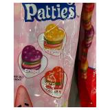 Box W - SpongeBob SquarePants Krabby Patties Heart-Shaped Gummy Candy - 2-Pack, 7 oz Each