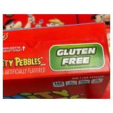 Display - Post Fruity Pebbles Cereal 11 oz Boxes (Lot of 4)
