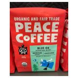 Box R - Peace Coffee Blue Ox Signature Blend Ground Coffee 12 oz Bags (3-Pack)