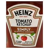 Heinz Simply Tomato Ketchup 44 oz, 3-Pack - No Artificial Sweeteners