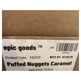 IN 5 - Epic Goods Puffed Nuggets Caramel 3 oz EG022C Case Pack 12