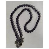 Heidi Daus "Perennial Favorite" Swarovski Crystal & Beaded Toggle Close Necklace