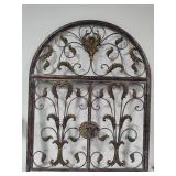 Large Decorative Metal Wall Arch w/Opening Gate