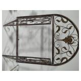 Large Decorative Metal Wall Arch w/Opening Gate