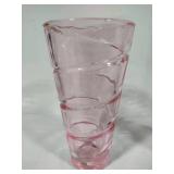 Wheaton Bullseye Ruby Red Bud Vase, Pink Swirl Vase & Tall Amethyst Vase