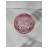 Wheaton Bullseye Ruby Red Bud Vase, Pink Swirl Vase & Tall Amethyst Vase