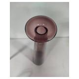 Wheaton Bullseye Ruby Red Bud Vase, Pink Swirl Vase & Tall Amethyst Vase