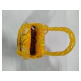 Murano Style Blown Glass Art Purse