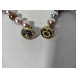 Heidi Daus Art Deco Rhinestone & Pearl Statement Necklace