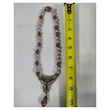 Heidi Daus Art Deco Rhinestone & Pearl Statement Necklace