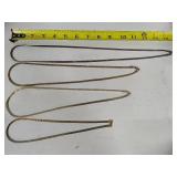 925 Four Herringbone Necklaces