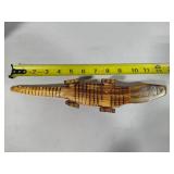 Articulated Wooden Alligator