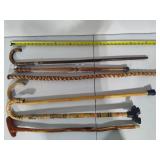 Lot of Canes & Walking Sticks