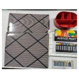 Memory Boards, Acrylic Paints, Palette +
