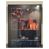 10th Annual Chicago Blues Festival Poster - Framed